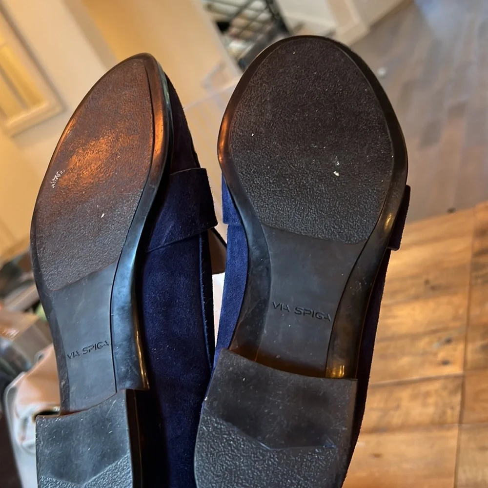 Via Spiga navy blue slip on shoes - size: 35.5 (us: 5) fits like 5.5 - Picture 4 of 7